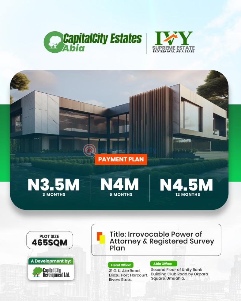 Mixed use Land For Sale 5mins Drive From Post Office Umuahia Umuahia North Abia