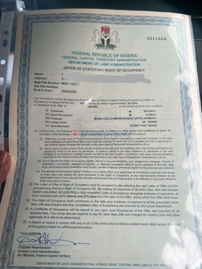 Mixed use Land For Sale Usman Katampe Extension, Abuja Katampe Ext. Abuja Phase 2 