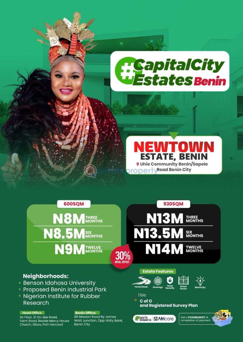 Mixed use Land For Sale Newtown Estate Benin Edo