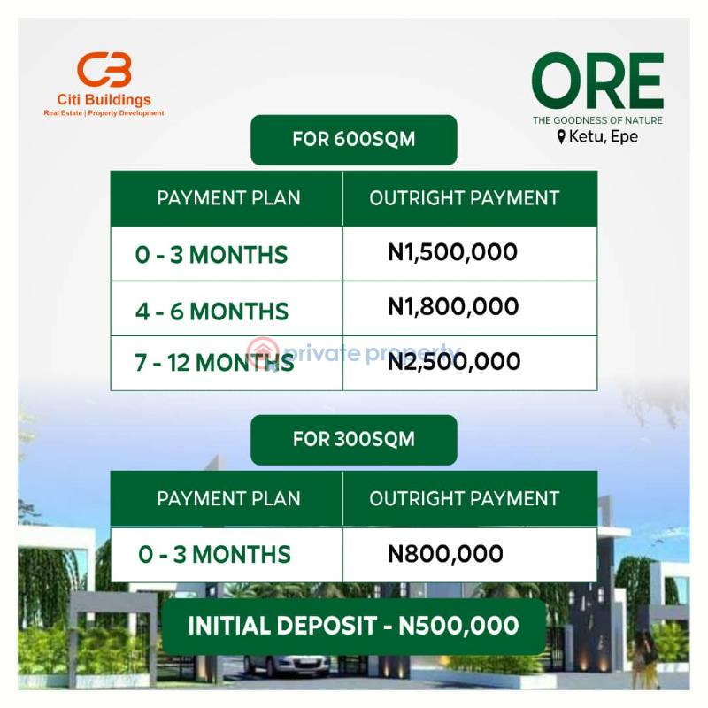 Land For Sale Ore The Goodness Of Nature Ketu Epe Buy And Build Land