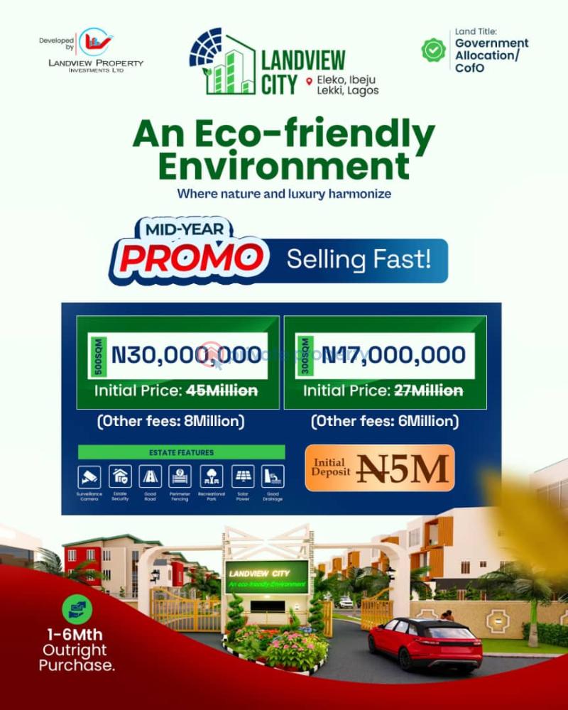 Residential Land For Sale Landview City Located At Eleko Ibeju-Lekki Lagos - 0