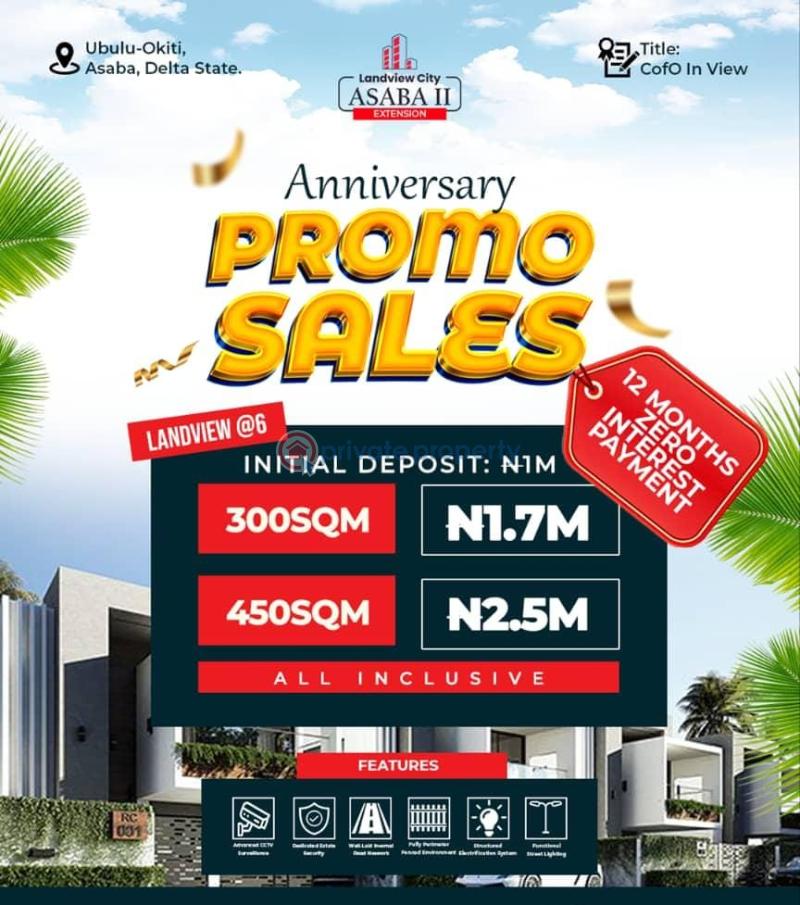 Residential Land For Sale Landview City Asaba Phase 2 In,ubulu Okiti Asaba Delta