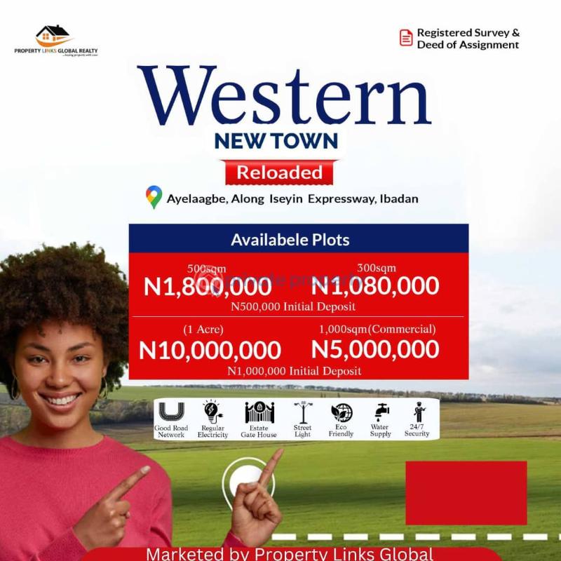 Residential Land For Sale Western New Town At Ado Awaye Iseyin Ibadan Oyo