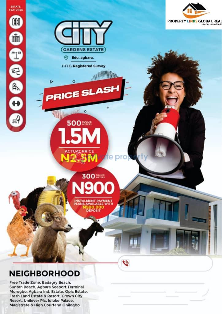 Land For Sale Edu Agbara City Garden Estate Ogun Ogun area  - 0
