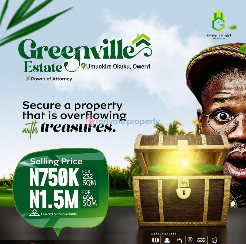 Residential Land For Sale Umuokire Okuku Owerri West, Green Villa Estate. Owerri Imo