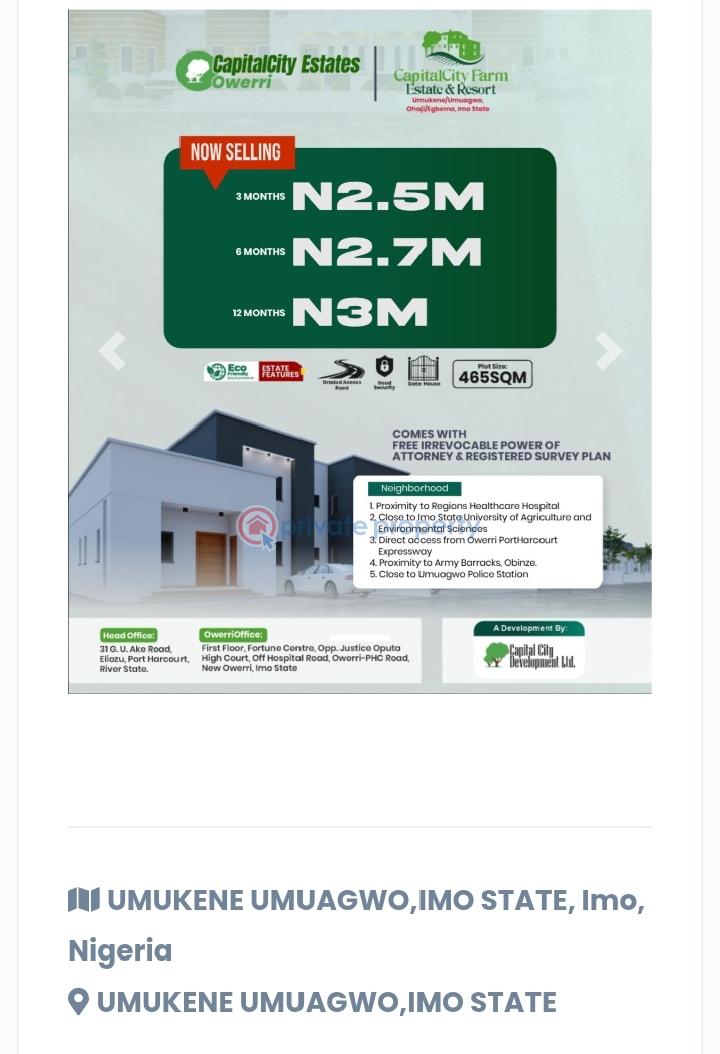 Residential Land For Sale Ohaji/Egbema Imo