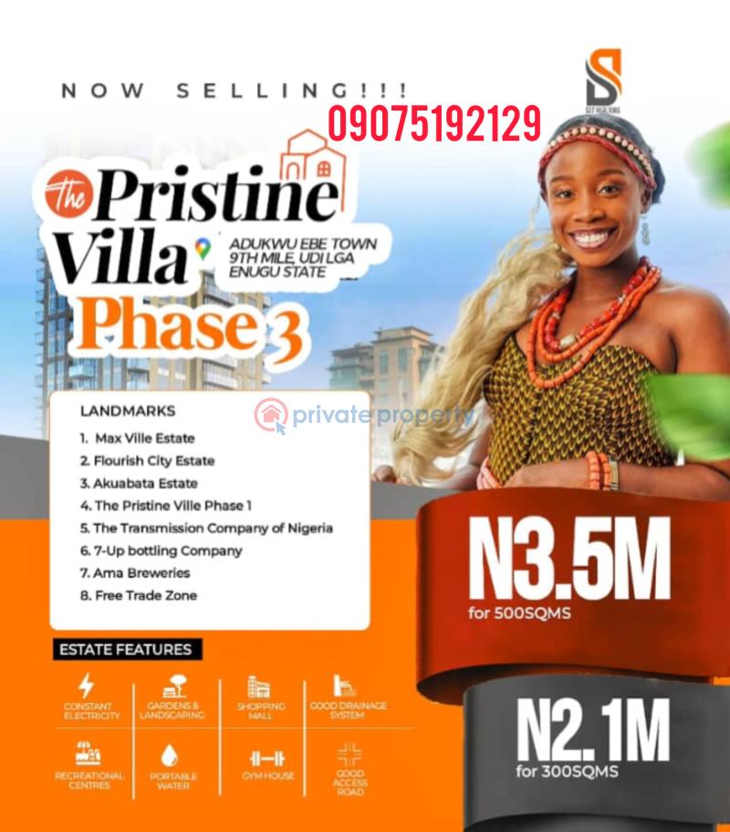 Land For Sale Adukwu Ebe Town, 9th Mile Udi Agwu Enugu