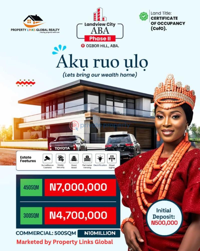 Mixed use Land For Sale Landview City Estate Close To National Institute Of Nigerian Languages And Aba Ultra Modern Mechanic Village, Magic Fm And Addrex Hotel Umuahia Abia  - 0