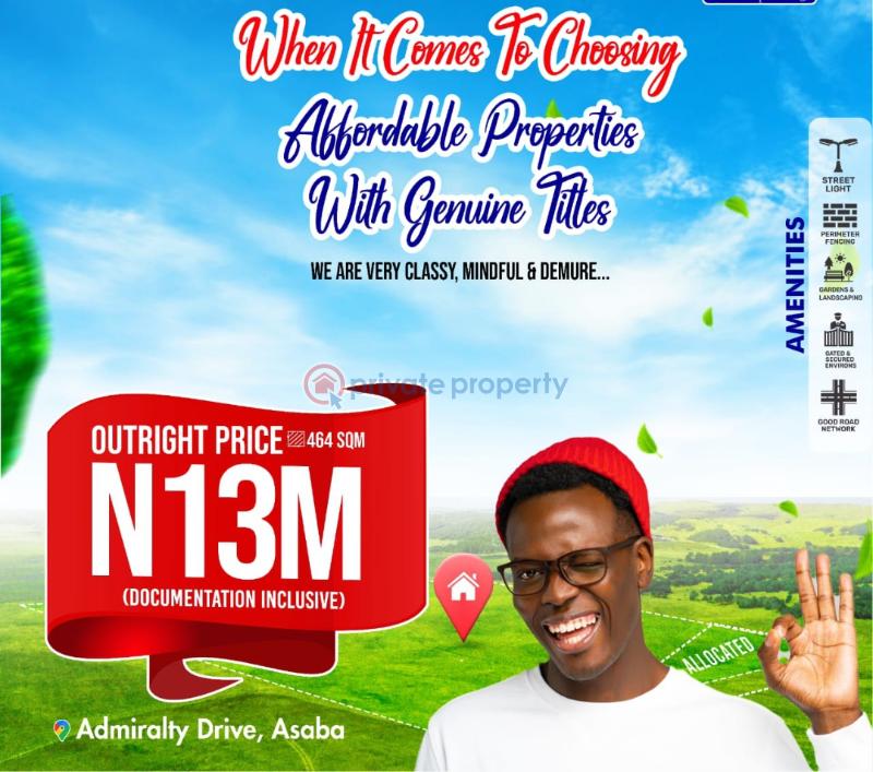 Residential Land For Sale Admiralty Drive Asaba Asaba Delta - 1