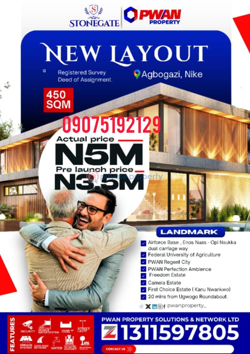 Land For Sale Agbogazi Nike Enugu Suburb Enugu Area 