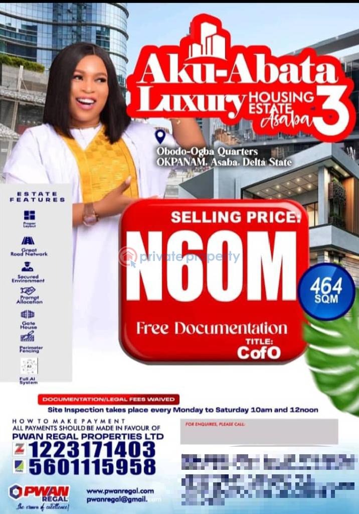 Commercial Land For Sale Okpanam City Gate Asaba Delta
