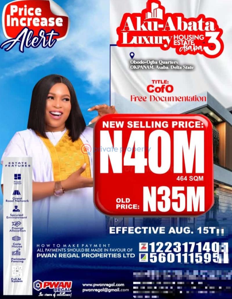Residential Land For Sale Okpanam City Gate Asaba Delta - 5