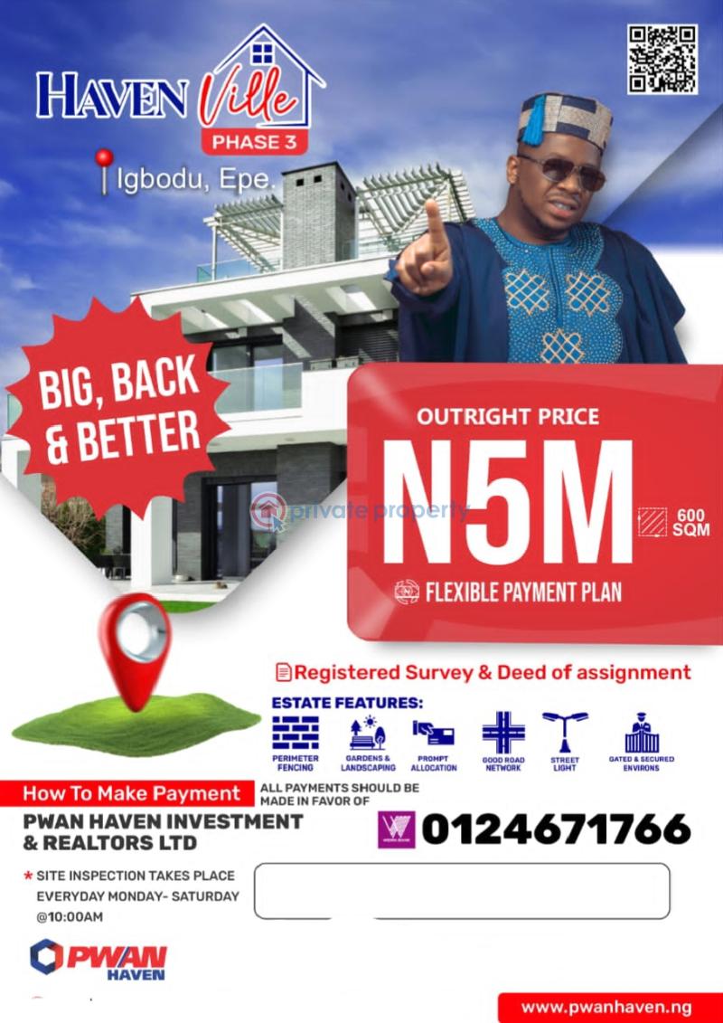 Residential Land For Sale Igbodu, Epe Epe Lagos