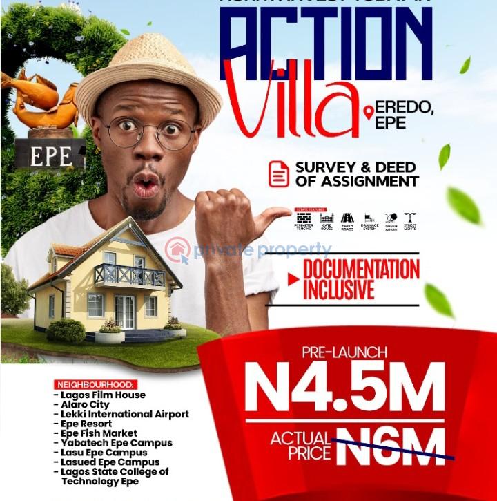 Residential Land For Sale Action Villa Estate, Eredo Epe Lagos Epe Lagos