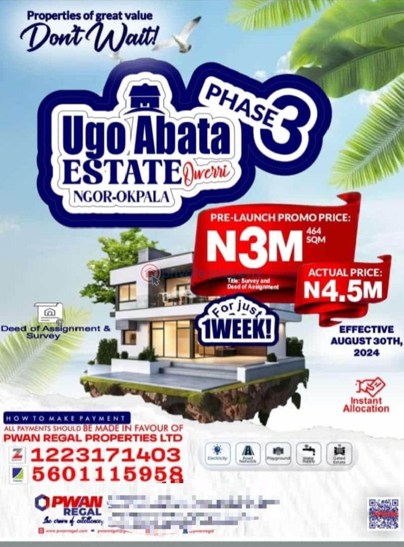 Land in an estate in owerri - 2 Residential Land For Sale Obike, Ngor Okpala Owerri Owerri Imo - 2