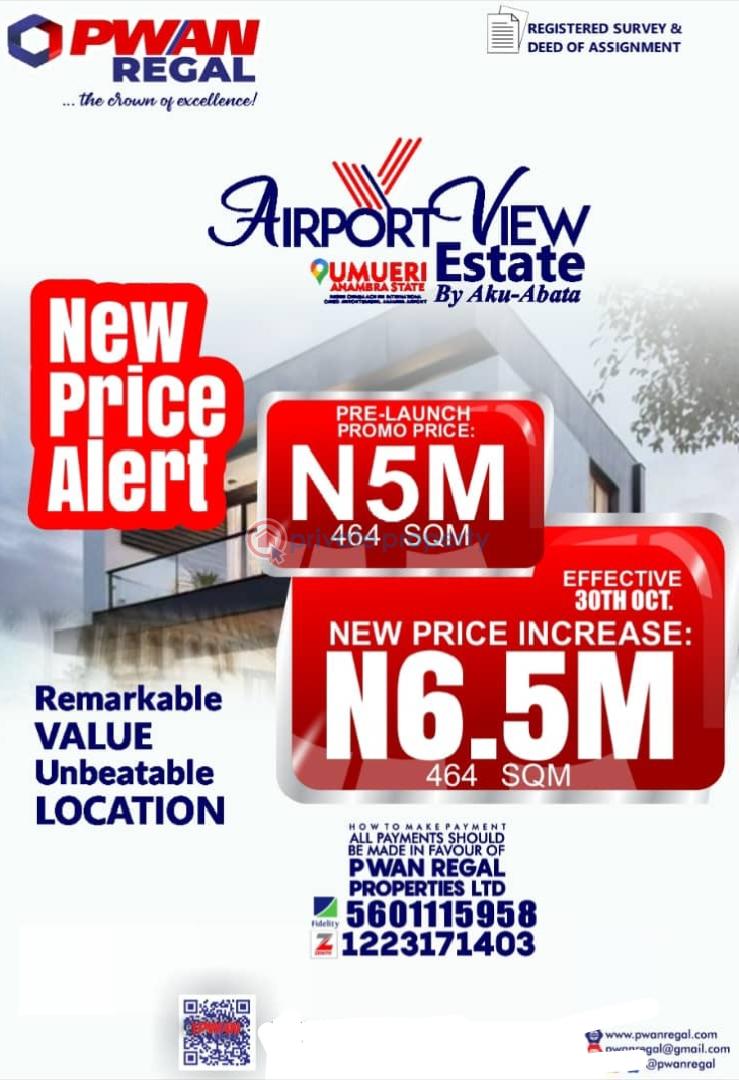 Residential Land For Sale Umueri, Near The Airport Anambra Area  - 2