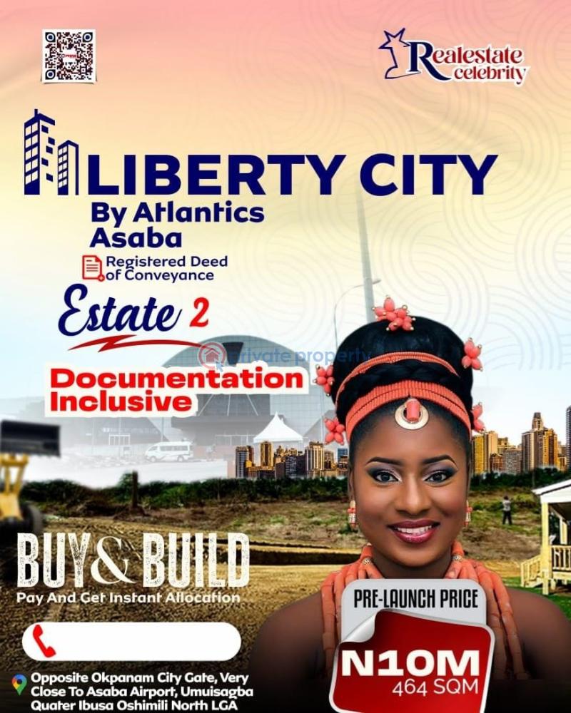 For sale Mixed use Land Via Okpanam City Gate, Asaba, Delta State