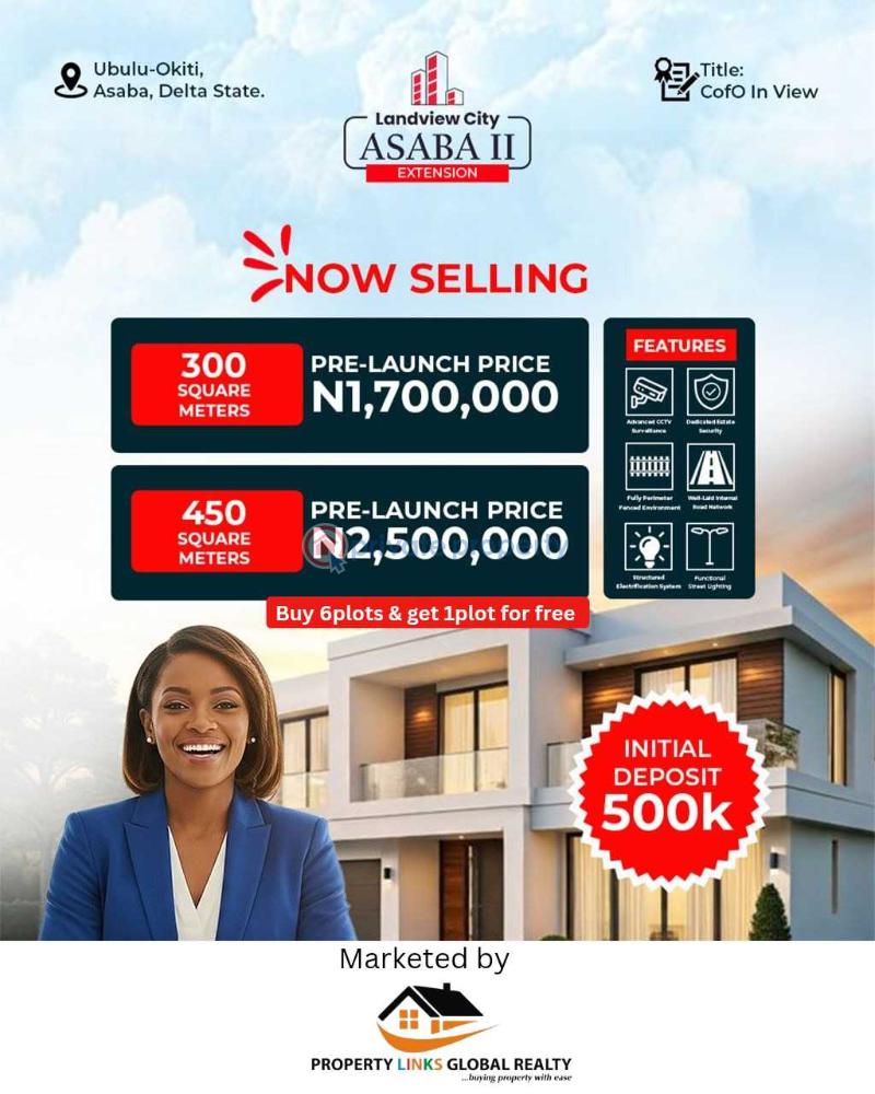 Mixed use Land For Sale Landview City Asaba Close To Wichtech Industries Ltd And Federal Housing Estate With Asaba International Airport, Asaba Shoprite Mall Asaba Delta