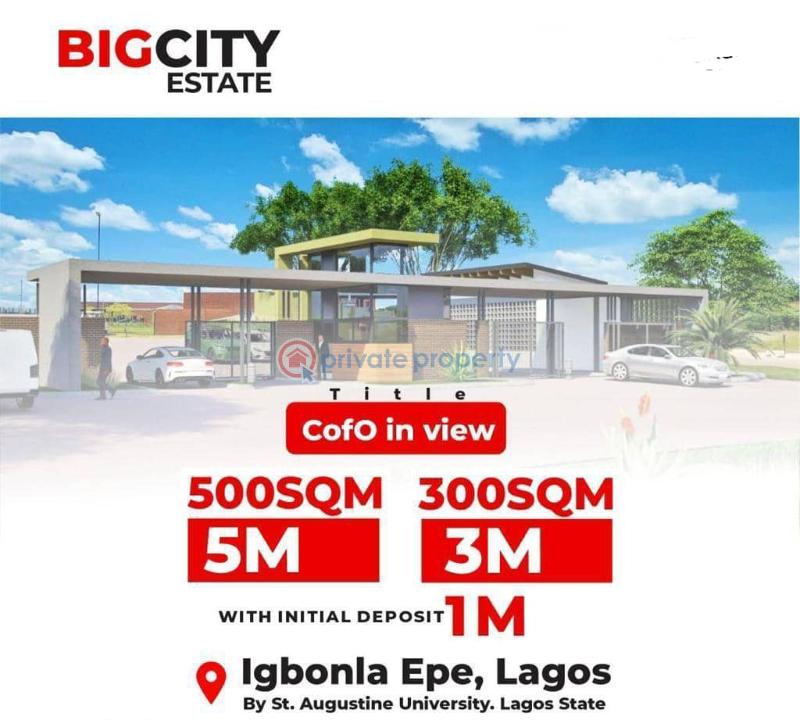 Land For Sale Big City Estate Igbonla Epe Lagos Epe Lagos - 0