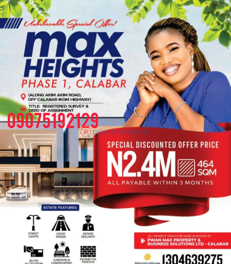 Land For Sale Along Akim Akim Road Off Calabar Ikom Highway Calabar Cross River