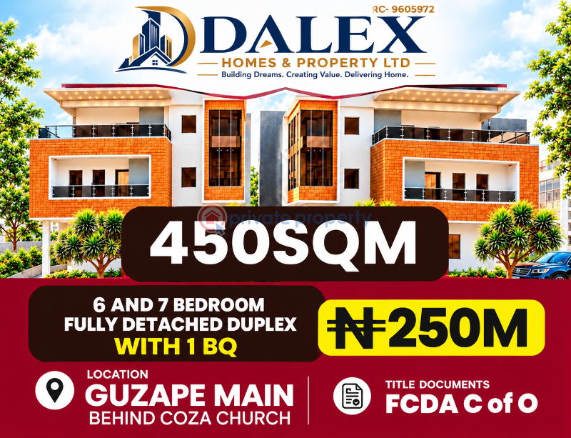 6 bedroom Residential Land For Sale Guzape Abuja Phase 1 