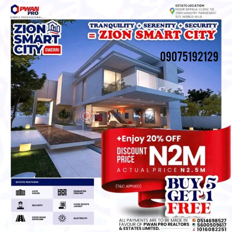 Land For Sale Ngor Okpala Zion Ministry Permanent Site Ngor-Okpala Imo