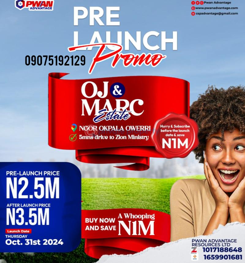Land For Sale Zion Ministry Permanent Site Ngor-Okpala Imo
