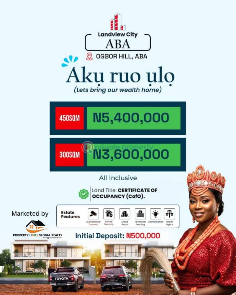 Mixed use Land For Sale Landview City Aba Abia Close To National Institute Of Nigerian Languages Aba Ultra Modern Mechanic Village And Magic Fm With Addrex Hotel, Nta Aba Umuahia Abia  - 0