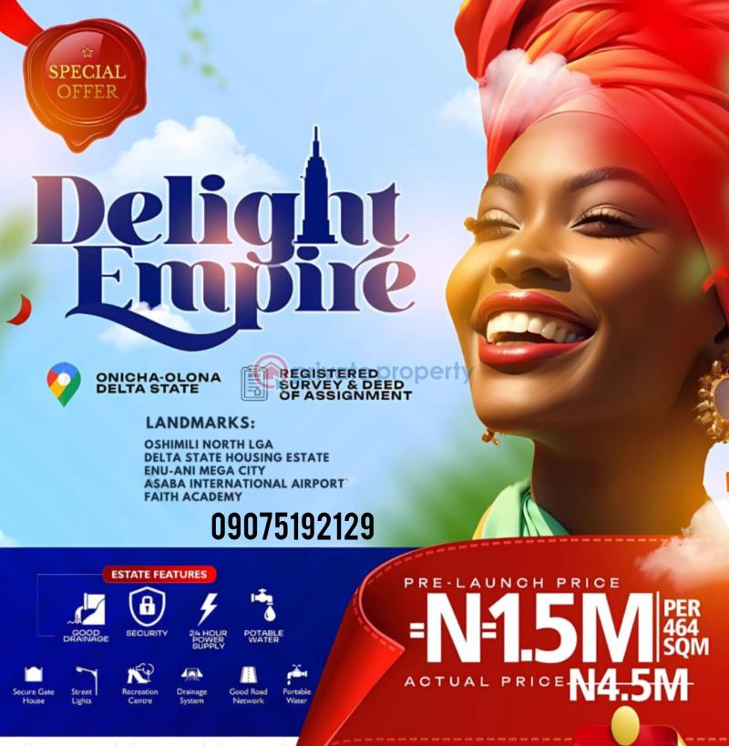 Land For Sale Onicha Olona Oshimili Delta