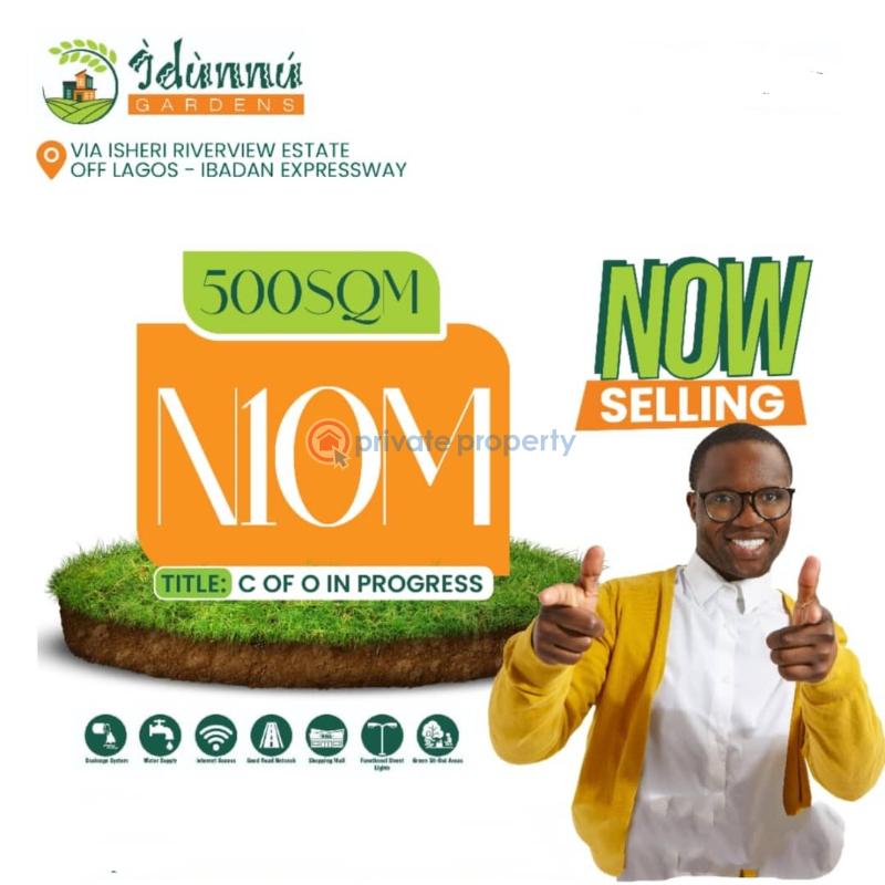 Residential Land For Sale Idunu Garden Isheri Estate Via Isheri Riverview Estate, Off Lagos Ibadan Expressway Ibadan Oyo