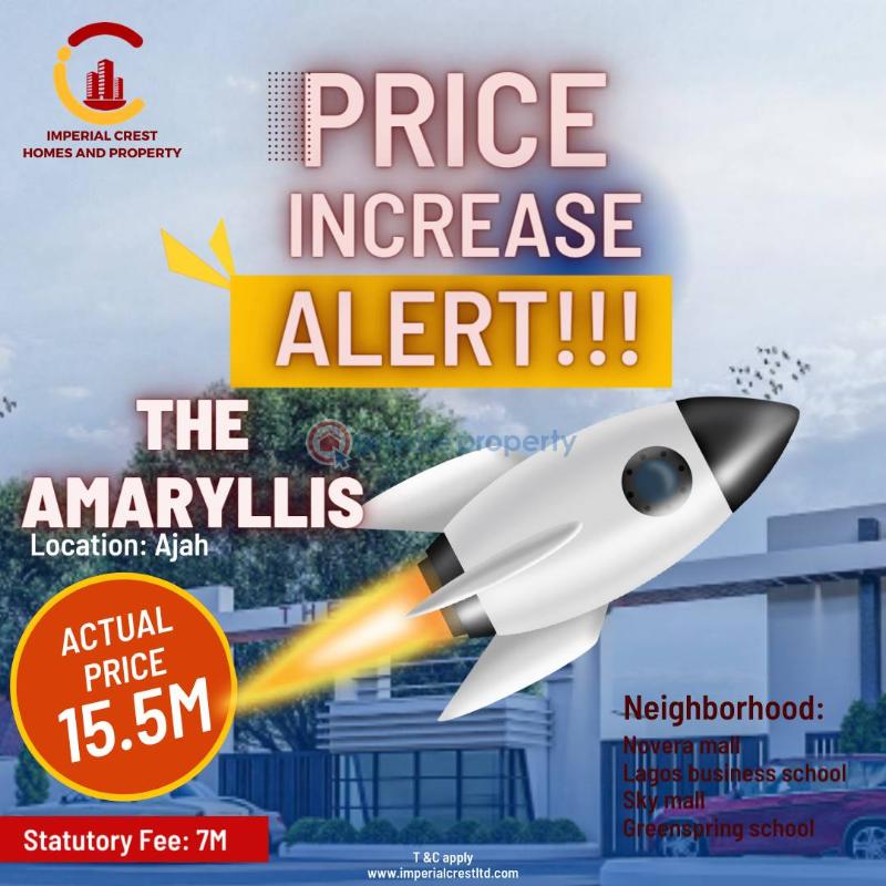 Land For Sale Amaryllis..... Amaryllis Presents To You A Rare Opportunity To Own A Choice Property In A Premium Location That's Just A Stone Throw From The Largest Shoprite In West Africa. Location: Sangotedo, Behind Novare Mall Shoprite. Lagos. Title: Government All Sangotedo Ajah Lagos