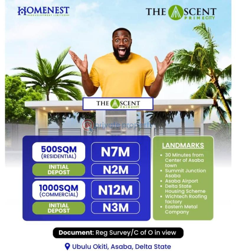 Mixed use Land For Sale Ascent Prime City In Ubulu Okiti, Asaba Delta