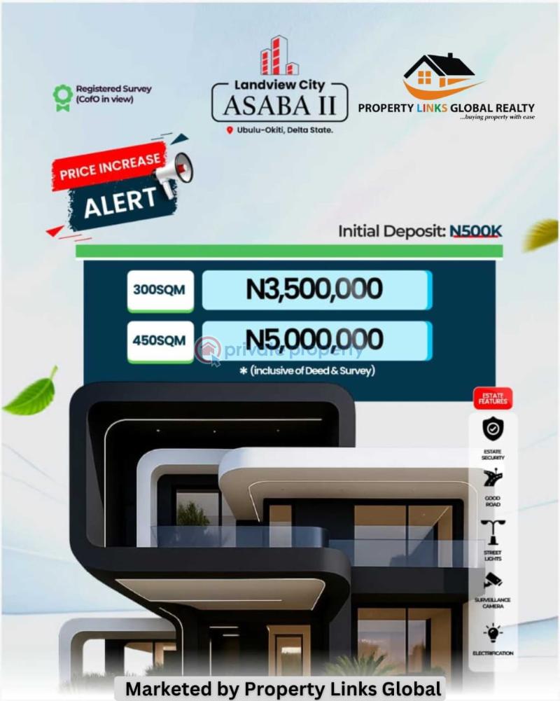Mixed use Land For Sale Landview City Asaba Close To Admiralty University With Delta State Polytechnic And Asaba International Airport, Delta State Housing Estate Asaba Delta - 0