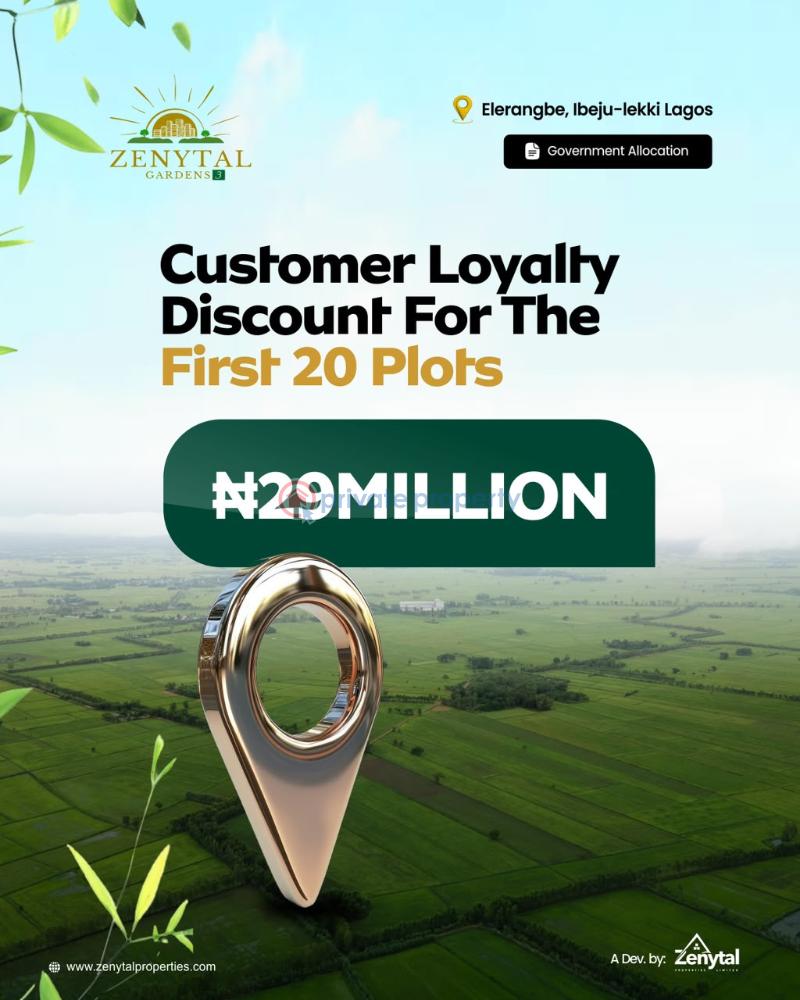 Residential Land For Sale Zenytal Gardens Phase 3 Eleranigbe Ibeju Lekki Eleran Igbe Ibeju-Lekki Lagos - 1