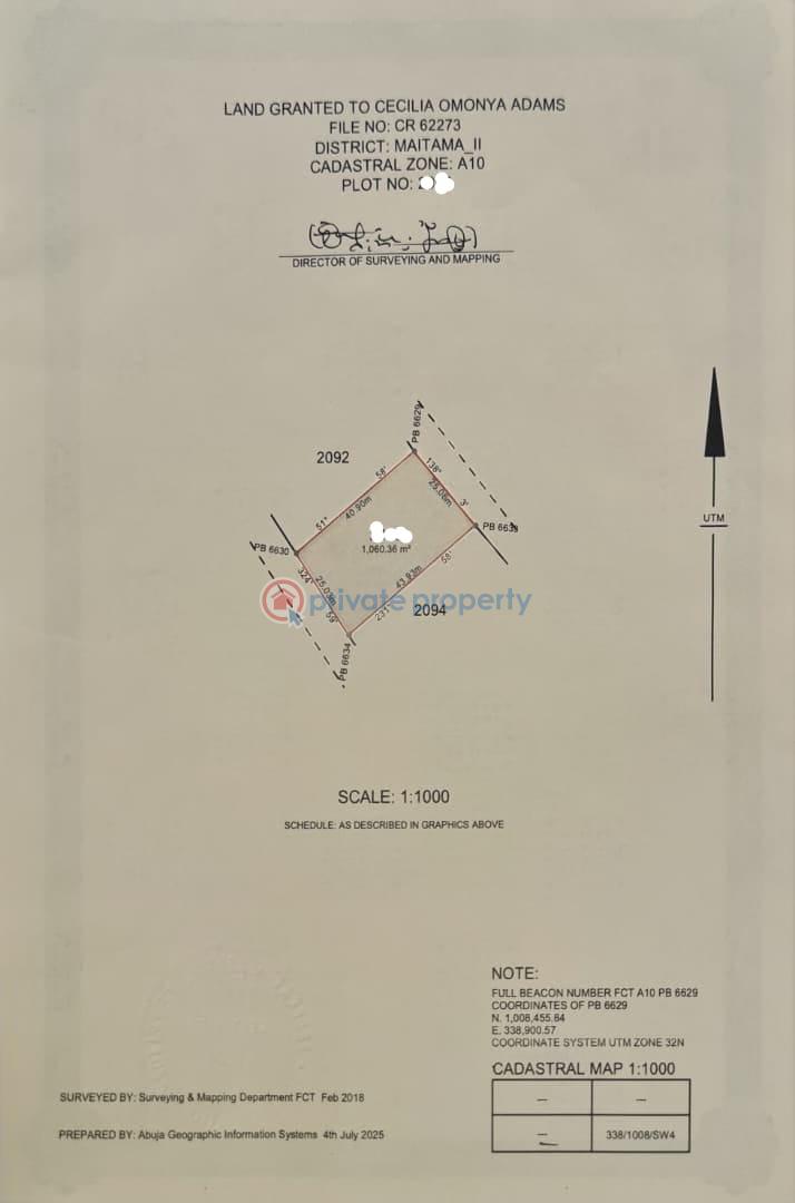 Residential Land For Sale Maitama Ii / Abuja Maitama Abuja Phase 1 