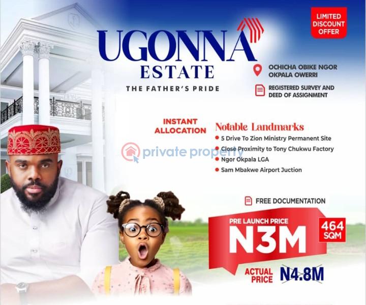 Residential Land For Sale Ugonna Estate, Owerri Ngor-Okpala Imo