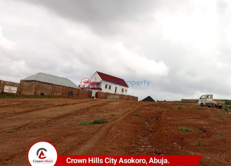 Residential Land For Sale Crown Hills Estate Is Facing The Road Very Good Location To Invest Your Money. Deposit To Get Started. Asokoro Abuja Phase 1  - 10