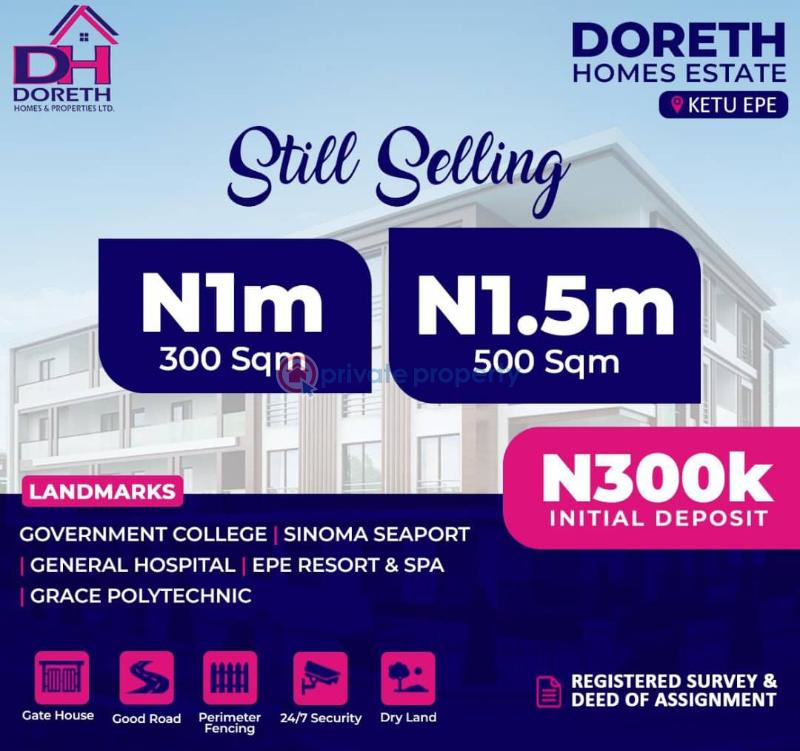 Land For Sale Doreth Homes Estate Ketu Close To Grace Polytechnic Epe Lagos