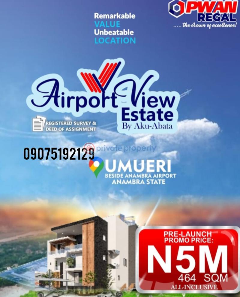Land For Sale Behind Chinua Achebe Airport Umueri, Anambra State Anambra Area 