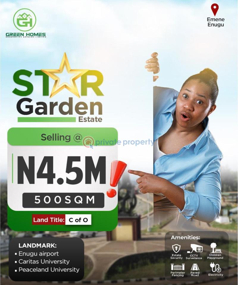 Mixed use Land For Sale Star Garden Estate Located At Federation Layout Emene Enugu Area 