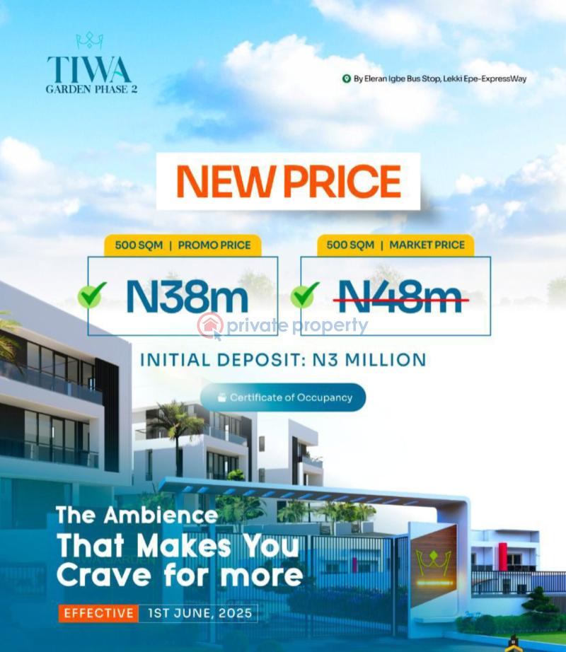 Residential Land For Sale Tiwa Gardens City Phase 2 Eleranigbe Ibeju Lekki Eleran Igbe Ibeju-Lekki Lagos