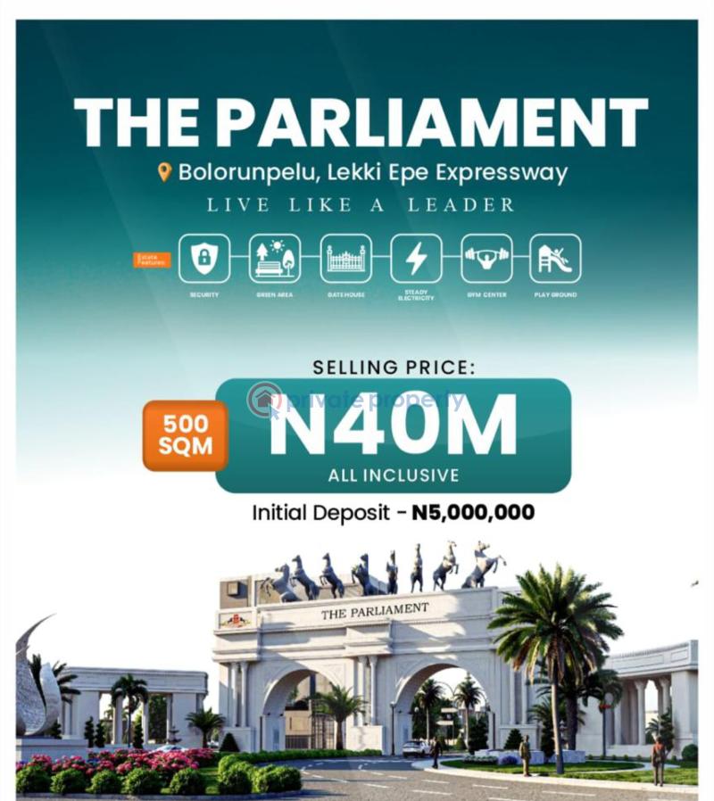 Land with c of o facing the lekki epe expressway - 2 Residential Land For Sale The Parliament 1.0 Along Lekki Epe Expressway Ibeju-Lekki Lagos - 2