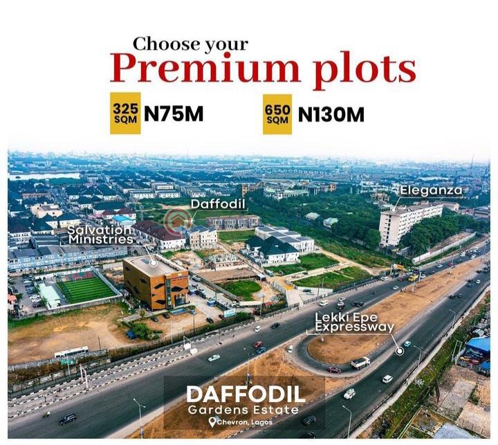 For sale Land Daffodil Gardens Estate Chevron Alternative Drive Lekki Lagos Chevron Drive Lekki