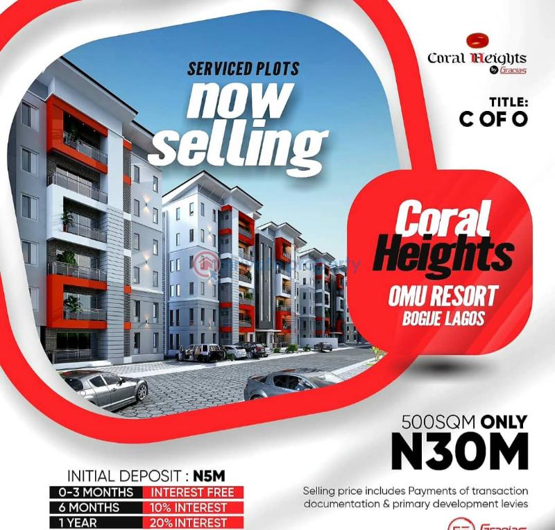 For sale Land Coral Heights By Gracias Beside Omu Resort Bogije Ajah