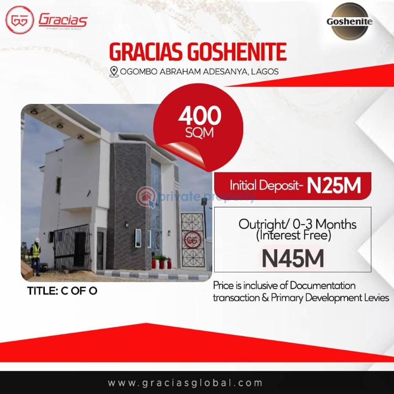 Land For Sale Gracias Goshenite Estate Lekki Scheme 2 Ajah Lagos - 4