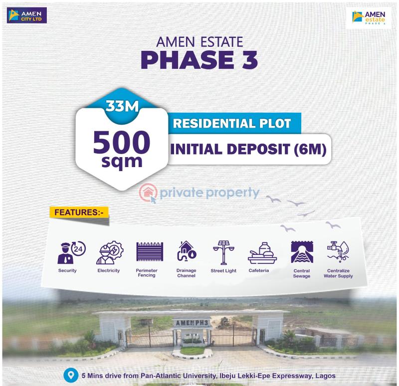 Residential Land For Sale Amen Estate Phase 3 Opposite Approved Lekki International Airport Along Lekki Epe Expressway Eleko Ibeju-Lekki Lagos - 6