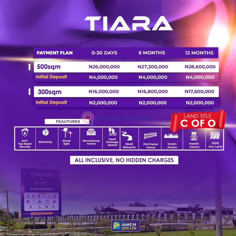 Land For Sale Tiara Estate By Amen City Yeguda Zone Opposite Lekki Proposed International Airport Lekki Epe Expressway Ibeju Lekki Lagos Eleko Ibeju-Lekki Lagos - 2