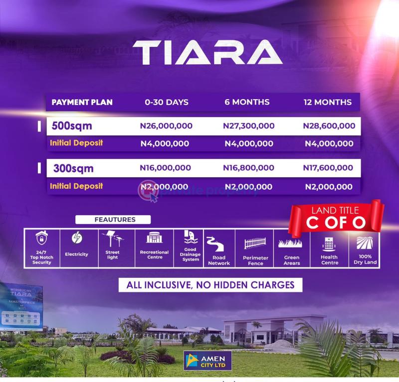 Land For Sale Tiara Estate By Amen City Yeguda Zone Opposite Lekki Proposed International Airport Lekki Epe Expressway Ibeju Lekki Lagos Eleko Ibeju-Lekki Lagos - 7