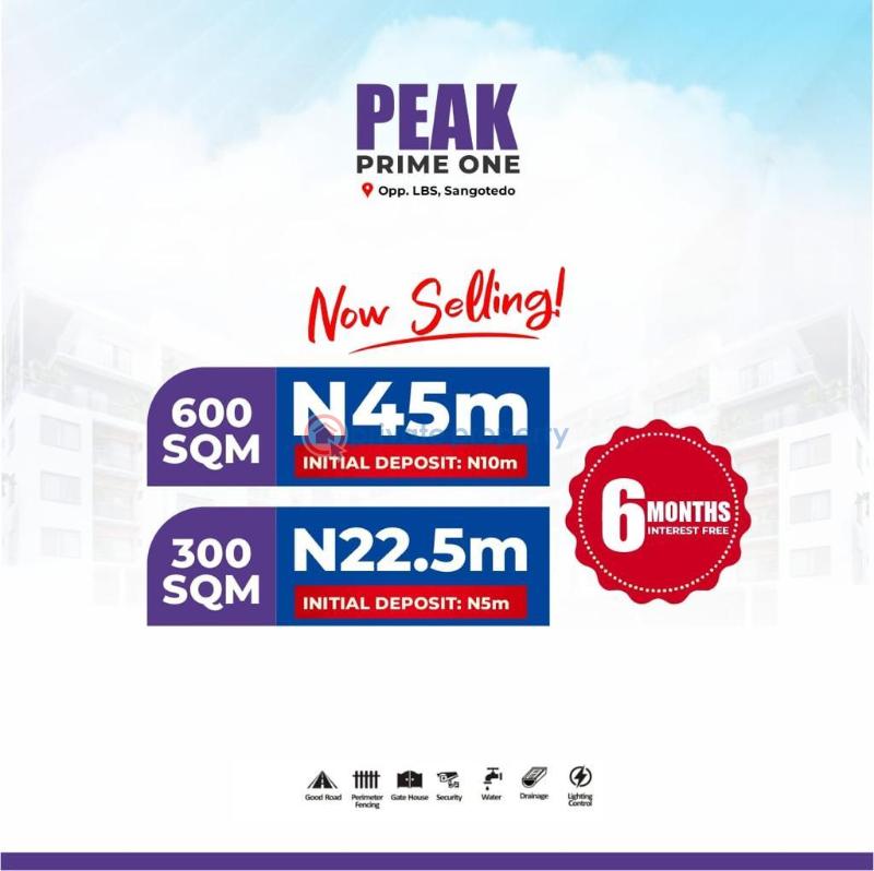Residential Land For Sale Peak Prime Estate Inside Greenland Estate Opposite Lagos Business School Sangotedo Ajah Lagos - 0