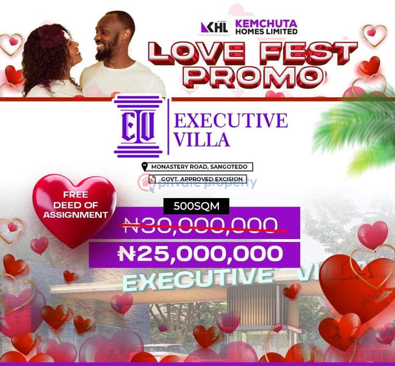 Mixed use Land For Sale Executive Villa Beside Novare Mall Sangotedo Ajah Lagos